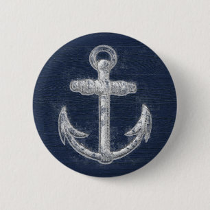 Nautisch Anker Ronde Button 5,7 Cm