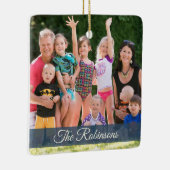 Nautisch anker rustieke blauwe vakantie familie fo keramisch ornament (Rechts)