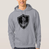 Nautisch Anker Schild Vissen Hoodie (Voorkant)