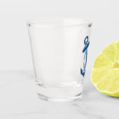Nautisch anker shot glas (Links)