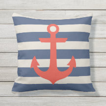 Nautisch Anker Sierkussen buitenshuis"