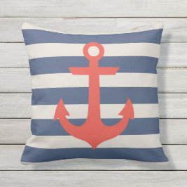Nautisch Anker Sierkussen buitenshuis"