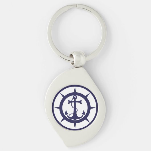 Nautisch anker sleutelhanger (Voorkant)