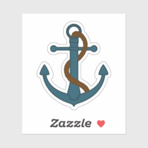 Nautisch anker sticker