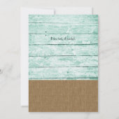 Nautisch Anker Strand Bruids Douche Uitnodiging (Achterkant)