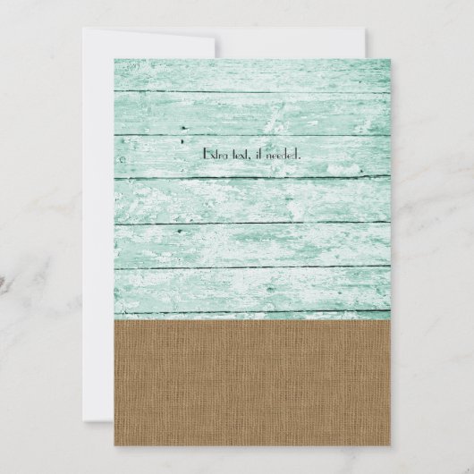 Nautisch Anker Strand Bruids Douche Uitnodiging (Achterkant)