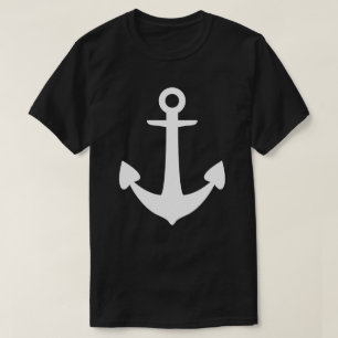 Nautisch anker t-shirt