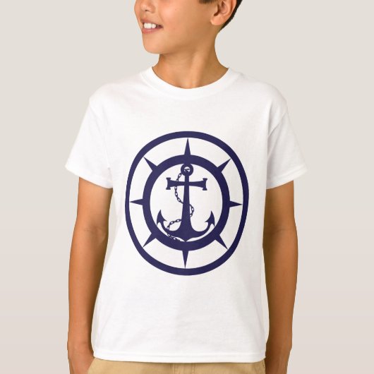 Nautisch anker t-shirt (Voorkant)