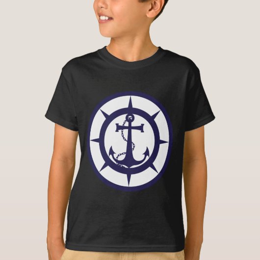 Nautisch anker t-shirt (Voorkant)