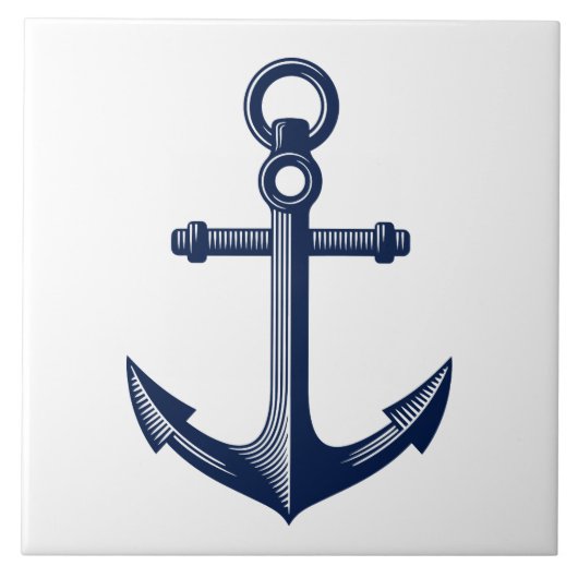 Nautisch anker tegeltje (Voorkant)