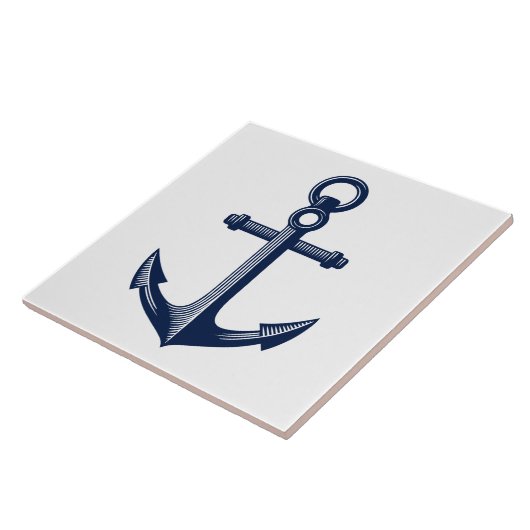 Nautisch anker tegeltje (Zijkant)