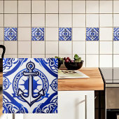 Nautisch anker tegeltje