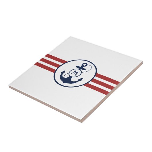 Nautisch anker tegeltje (Zijkant)