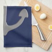 Nautisch anker theedoek (Quarter Fold)
