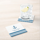 Nautisch Anker Trouwpapier Onderzetters (Insitu)