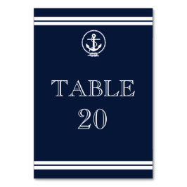 Nautisch Anker Trouwreceptie Tafelnummer