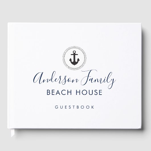 Nautisch Anker Vakantiehuis Strandhuis Gastenboek (Voorkant)