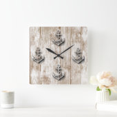 -nautisch anker vierkante klok (Huis)