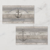 Nautisch Anker w/Rope Visitekaartje (Voorkant / Achterkant)