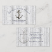 Nautisch Anker w/Rope Visitekaartje (Voorkant / Achterkant)
