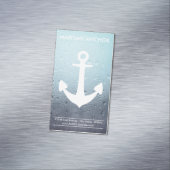 Nautisch Anker Water Druppels Magnetisch Magnetisch Visitekaartje (Voorbeeld)