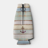 Nautisch Anker WELKOM AAN BOORD Rustieke Boot Naam Flesjeskoeler (Achterkant)