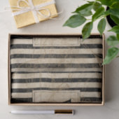 Nautisch Anker  Wereldkaart Monogram Tissuepapier (Geschenk)