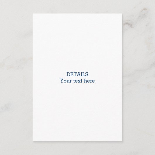 Nautisch anker & witte duiven silhouet bruiloft informatiekaartje (Achterkant)