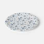 Nautisch anker zeesterren strand thema papier Bord (Gekanteld)