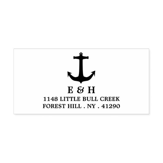 Nautisch anker  zelfinktende stempel (Design)