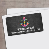 Nautisch Ankerkarton met heldere kazen Etiket