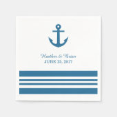 Nautisch Ankerpapier servetten (Voorkant)