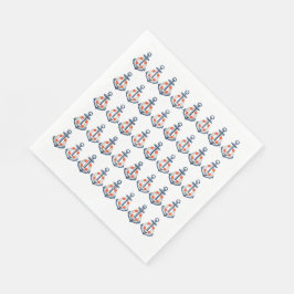 Nautisch Ankerpapier servetten