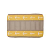 Nautisch ankerpatroon badmat (Voorkant)