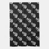 Nautisch Ankerpatroon Zwart of Om het even welke K Theedoek (Verticaal)