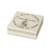  nautisch ankerschip #2 Naam Retouradres Rubberstempel (Stempel)