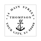  nautisch ankerschip Preppy #2 adres Rubberstempel (Afrduk)