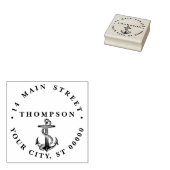 nautisch ankerschip Preppy #2 adres Rubberstempel (Gestempeld)
