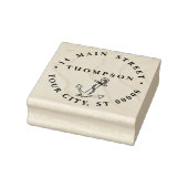  nautisch ankerschip Preppy #2 adres Rubberstempel (Stempel)