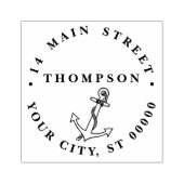  nautisch ankerschip Preppy #2 adres Rubberstempel (Afrduk)