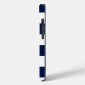 Nautisch ankersymbool, witte en blauwe strepen Case-Mate iPhone case (Achterkant / Links)