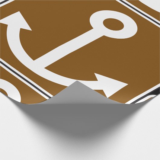 Nautisch ankerteken cadeaupapier