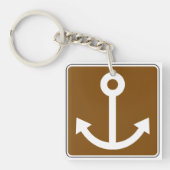 Nautisch ankerteken sleutelhanger (Voorkant)