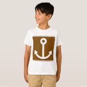 Nautisch ankerteken t-shirt (Voorkant volledig)