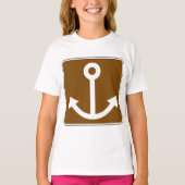 Nautisch ankerteken t-shirt (Voorkant)