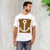 Nautisch ankerteken t-shirt