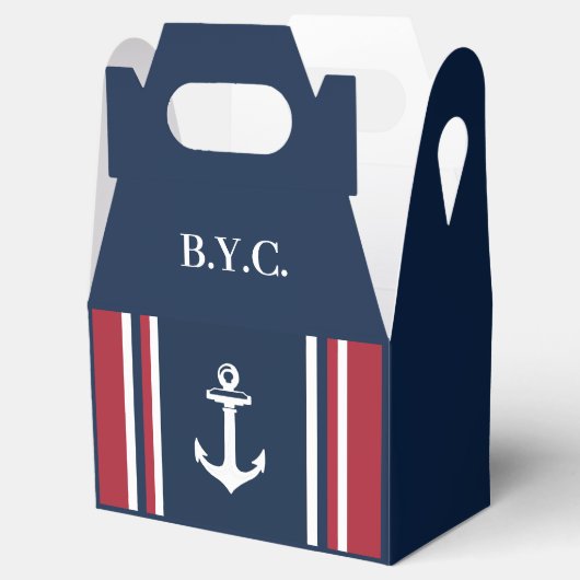 Nautisch ankervak bedankdoosjes (Geopend)