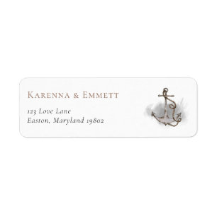 Nautisch Avontuur Baby Shower Retouradres Etiket