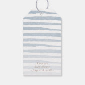 Nautisch Avontuur Wit Baby shower Dank u Cadeaulabel (Achterkant)