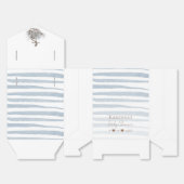 Nautisch avontuur witte baby shower bedankdoosjes (Ongevouwen)